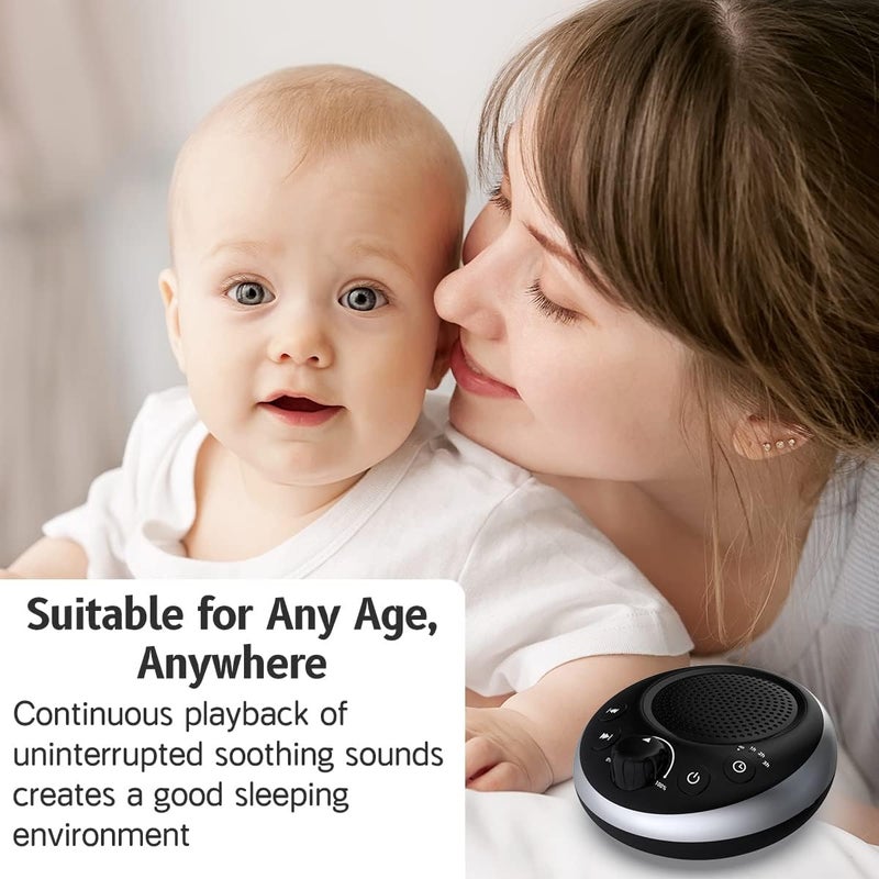 iDealSleep Sound Machine Loud White Noise Machine Nonstop Brown Noise Sleep Machine 30 Soothing Sounds for Baby Kids Adults Pink Noise Sounds Machine 36-Level Vol 4 Timer Memory Function for Home Travel Office - Image 5